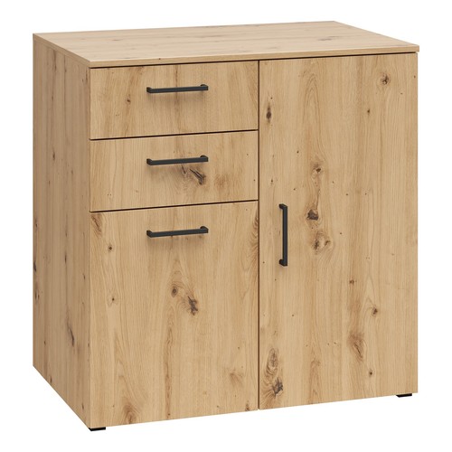Kommode - Artisan Eiche - 2 Türen - 2 Schubkästen - XL-Tiefe - 80 cm breit - Bild 3 von 7