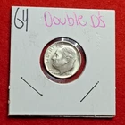 1964 D 10C Roosevelt Dime 90% Silver - Denver Mint - Double D Repunched DDO