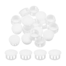 32PCS 16mm(5/8") White Plastic Hole Plugs Flush Type Panel Hole Insert End Caps