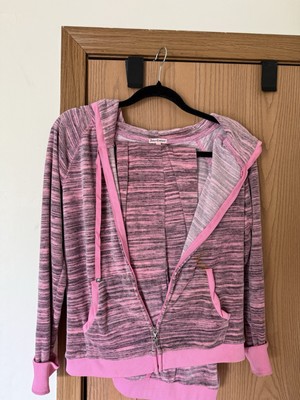 Juicy Couture Pink Long Sleeve Zip Up Hoodie With Matching Pants Set