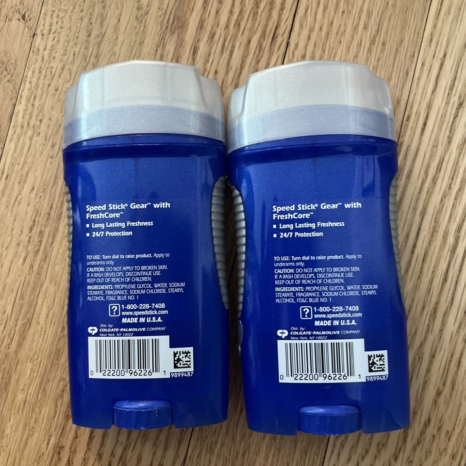 2x Desodorante Speed Stick Gear Advanced Performance Clean Peak Foto 2 de 2