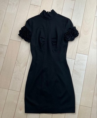 D&G Minikleid Größe 40 88 cm Länge Schwarz Sexy Bodycon Style