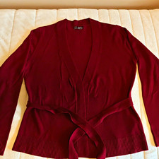 Zagora Damen Wickelpullover/jacke M Bordeauxr...