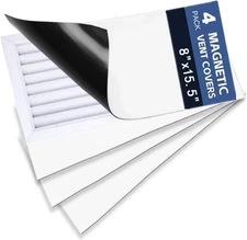 4 Pack Magnetic Vent Covers 8" X 15.5", Magnetic Air Vent Cover for Home, Floor,