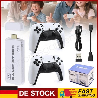 HD TV 20000+Retro Videospielkonsole Spiel Stick 64GB w/2 Wireless Controller DE