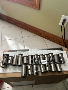 19 PIECES DRILL SLEEVES VARIOUS SIZES USED EXCELLENT CONDITION 1-1/4" OD