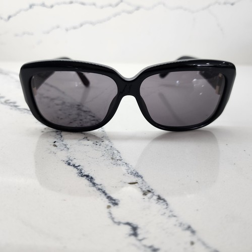 VINTAGE YVES SAINT LAURENT 6150/S Black Gold SUNGLASSES MADE IN ITALY 57/12 - Picture 2 of 8