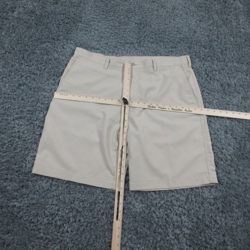 PGA Tour Golfshorts Herren 38 khaki vorne flach klassische Passform Polyester Sommer 38 x 9 * - Bild 5 von 15