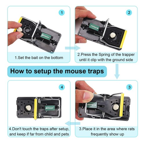 Mouse Trap Mice Trap That Work Human Power Mouse Killer Mouse Catcher Quick E... - Picture 5 of 6