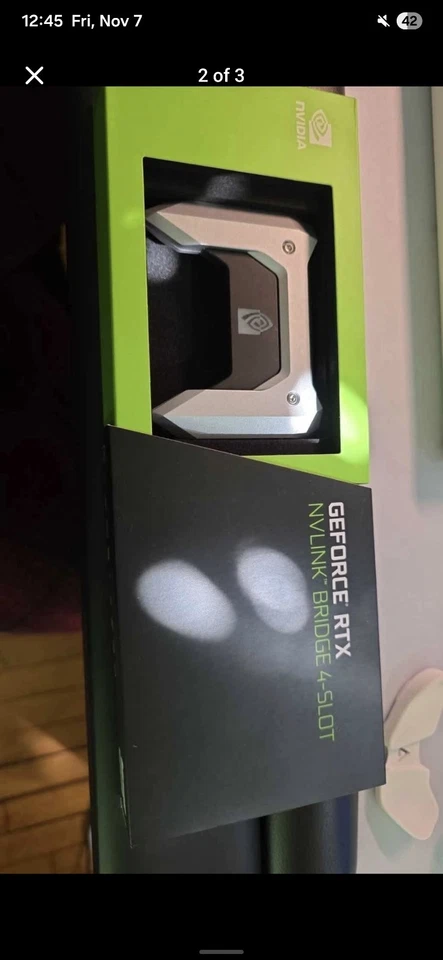 Nvlink Gpu Bridge for 2000 Series Gpu (4 SLOT) -- No Returns - Image 2 of 3