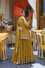 Punjabi Patiyala Dress Pakistani Salwar Kameez Ready made Suits Wedding Party L