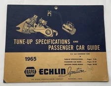 Napa Echlin 1965 Tune Up Specifications Chart Manual Book Vintage Original