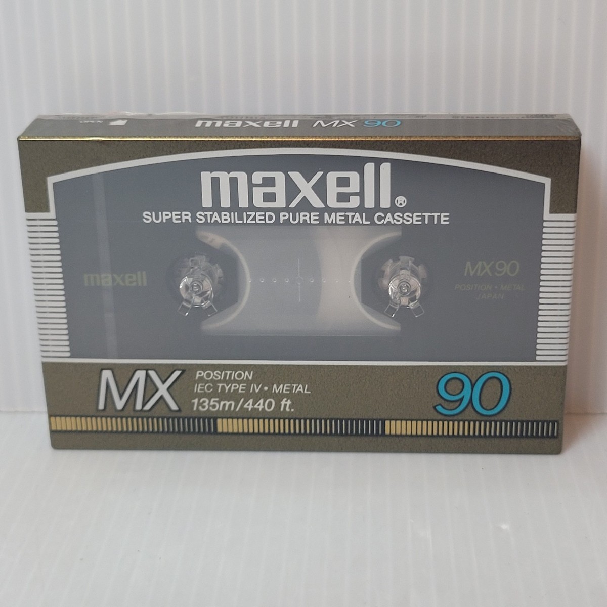 Maxell MX 90 Cassette Tape IEC Type IV Metal ○ Made In Japan