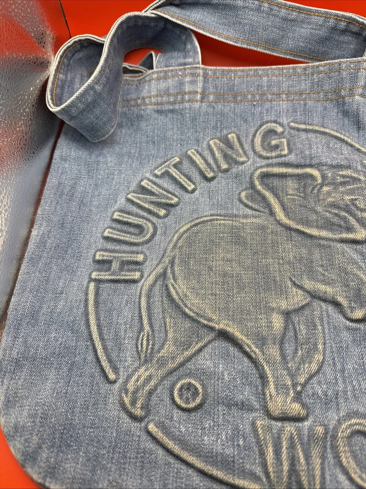 Bolsos de Mano HUNTING WORLD Denim Lona Auténticos USADOS T18297 Foto 2 de 4