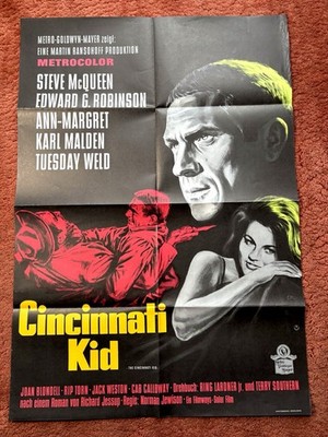 Cincinnati Kid Kinoplakat Poster A1, Steve McQueen, Ann-Margret, Karl Malden