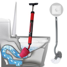 Toilet Plunger, High-Pressure Plungers for Bathroom, Toilet Brush and Plunger Se
