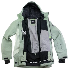 Quiksilver Highline Forever Stretch Gore-Tex Ski Jacket Men's Size XL Sea Spray