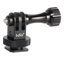 Aluminum Cold Shoe Mount Adapter, 1/4-20 screw hole Tripod Mount Adapter for