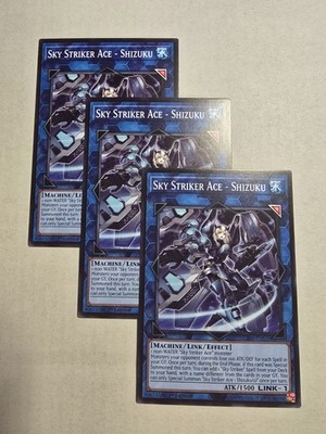 3x Sky Striker Ace - Shizuku 1st Edition Common L26D-ENS26 Yu-Gi-Oh!