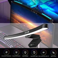LED Curved Screen Monitor Light 40cm Screen Hanging Lights Desk Lamp for Work St