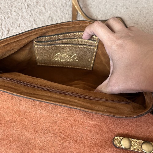 Patricia Nash Gold Baku Front Flap Convertible Clutch/Crossbody/ Wristlet - Picture 6 of 8