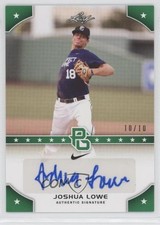 2015 Leaf Perfect Game National Showcase Green 10/10 Josh Lowe Joshua Auto 0cj