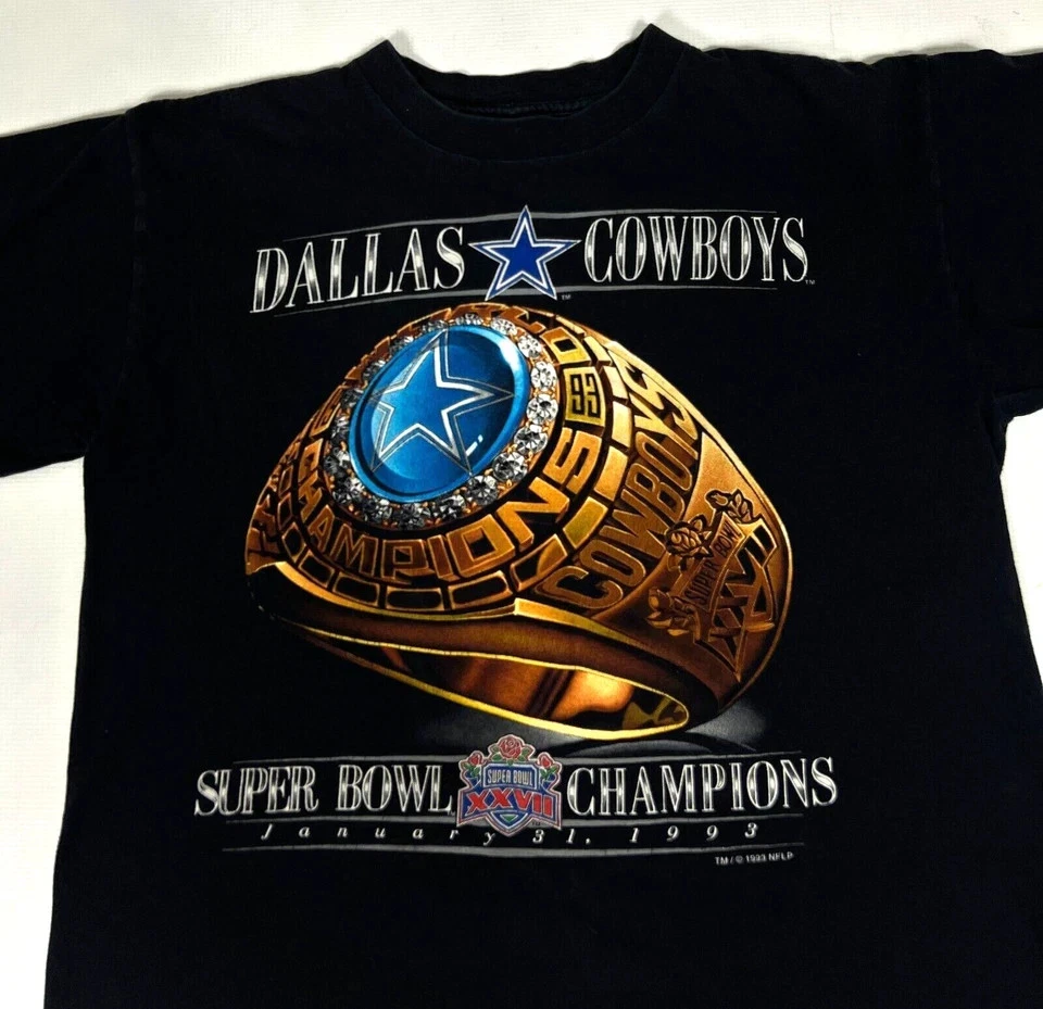 Camiseta De Colección Salem X Dallas Cowboys 1993 Super Bowl NFL Puntada Única L Bonita. Foto 2 de 4