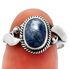 Natural Purple Aventurine 925 Sterling Silver Ring s.8 Jewelry R-1405