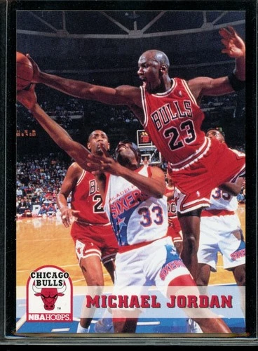 1993-94 hoops Michael Jordan Chicago Bulls Card #28