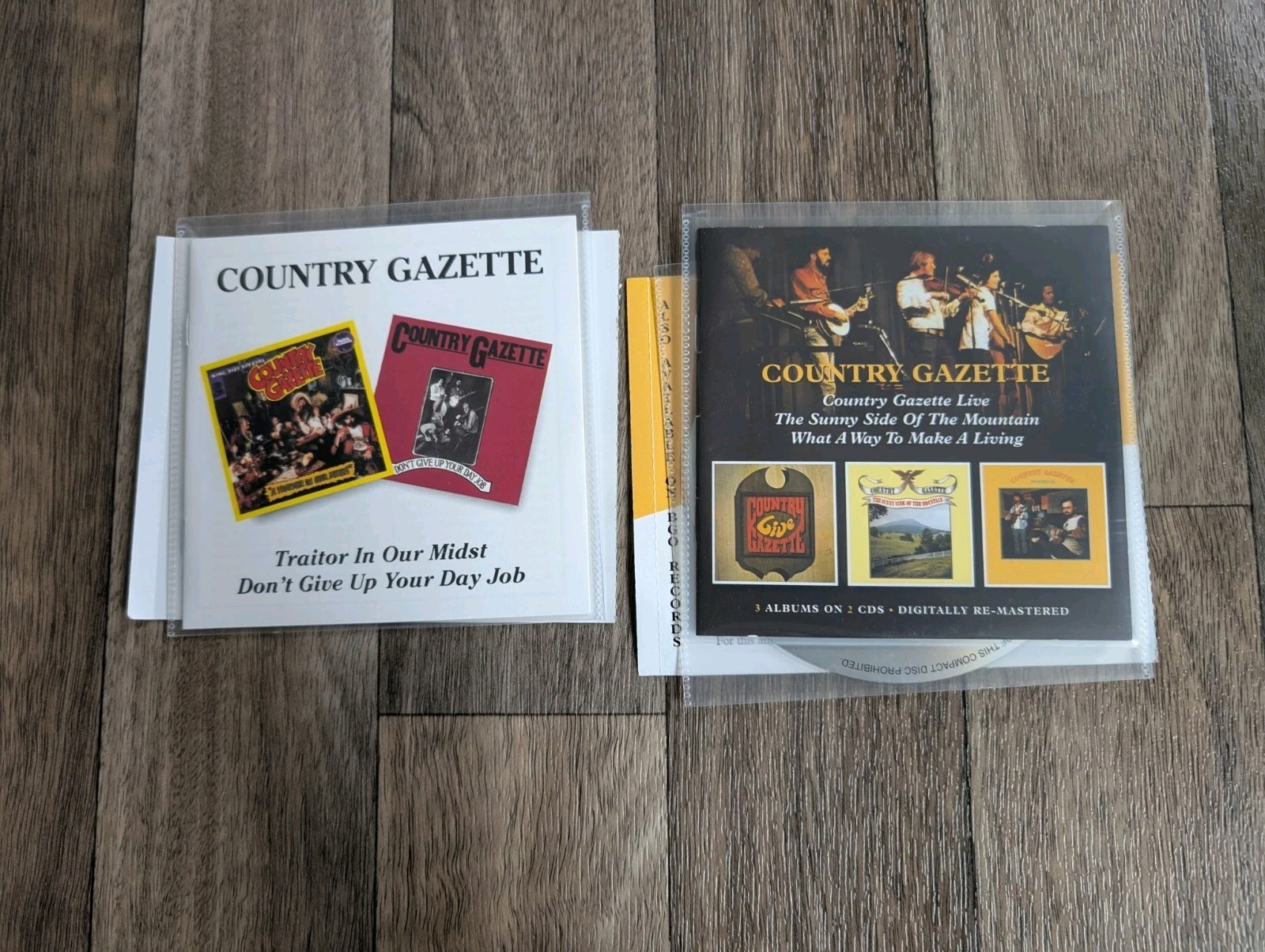 COUNTRY GAZETTE - 2 CD Bundle - Traitor In Our Midst/Don't Give Up Your Day Job