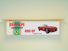 Ferrari California 250 GT Banner Car enthusiast workshop garage Wall Display
