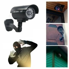 Camara De Seguridad Falsa Realista Con Luz LED Para Enga ar A Los Ladrones