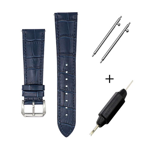 Men's Genuine Leather Watch Strap Band Quick Release 12 14 16 17 18 20 22 24mm - Picture 14 of 20