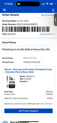 Dyson Airwrap Multi-Styler Complete Long Ceramic Pink & Rose Gold