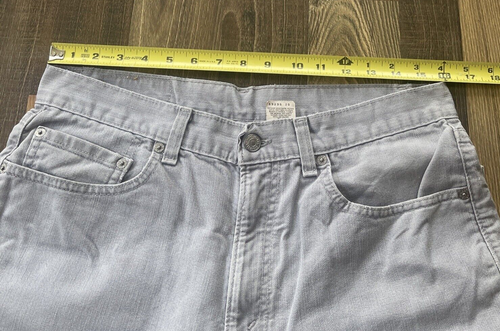 Jeans Levi's 550 W32 L30 grigio denim vestibilità rilassata - Made in USA - Foto 7 di 16