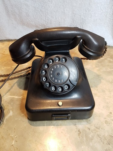 Uraltes antikes Telefon von Siemens,ich denke aus Bakelit,ähnlic W48 Posttelefon - Bild 9 von 14