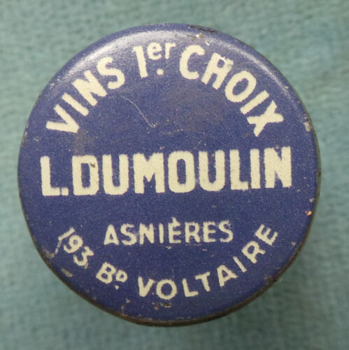 Bouchon capsule publicitaire Vins L. DUMOULIN - Photo 1/2