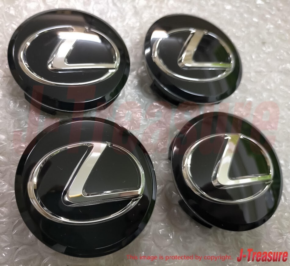 LEXUS CT200h 12-17 Genuine Wheel Center Cap Ornament Black 4Set