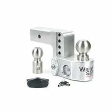 Weigh Safe Hitches WS4-2.5 Adjustable 4" Drop Hitch Ball Mount; 2.5" Shaft