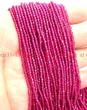 Natural Charming 3mm Rose Red Spinel Round Gemstone Loose Beads 15inch