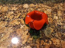 Vintage Hand Blown Art Glass Tulip Flower