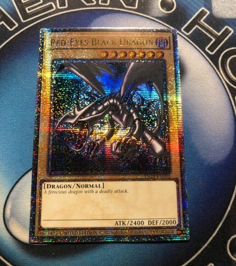 Red-Eyes Black Dragon Quarter Century Secret Rare TN23 YuGiOh Original Art  