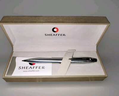 Sheaffer 9306-9 gebürsteter Stahl Druckbleistift Top Zustand. 