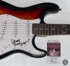 AMERICA BAND SIGNED SUNBURST ELECTRIC GUITAR DEWEY BUNNELL GERRY BECKLEY JSA COA — photo 2