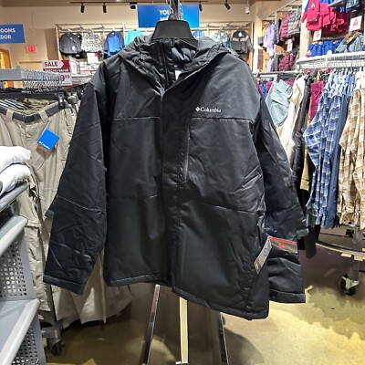 NEW Columbia Mens Tipton Peak II Omniheat Insulated Black Jacket Size XL