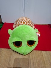NUOVO Peluche 40 cm Ty Beanie Boo Zippy la tartaruga verde Plush Turtle Green