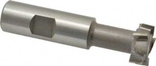 Made in USA 31/32" Diam, 25/64" Wide, Cobalt T-Slot Cutter 17/32" Neck Diam, ...