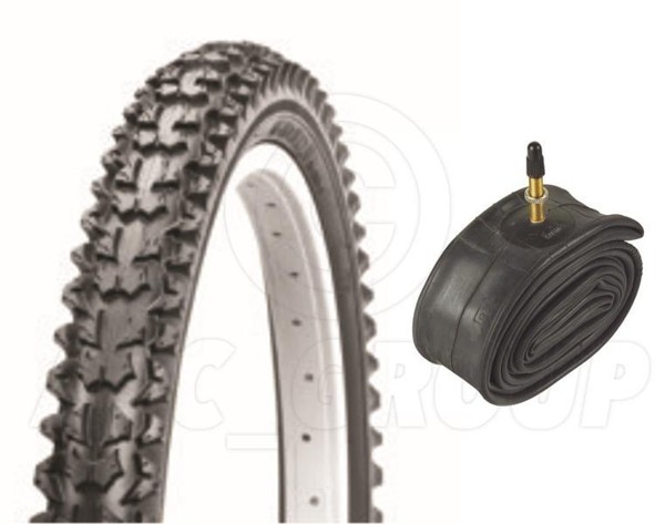 Fahrrad Reifen Rad Reifen - Mountainbike - 26 X 2.125 - Mit Presta Schlauch-image