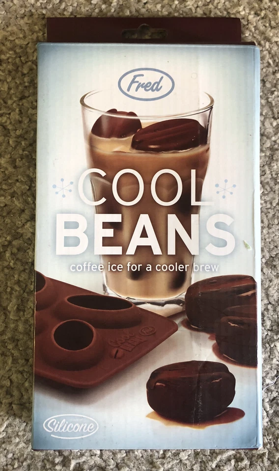 Fred Cool Beans Coffee Bean Shaped Ice Cube Tray Silicone new - Image 2 of 4