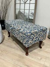 Premium Ottoman Coffee Table with Storage - Patterned Footstool